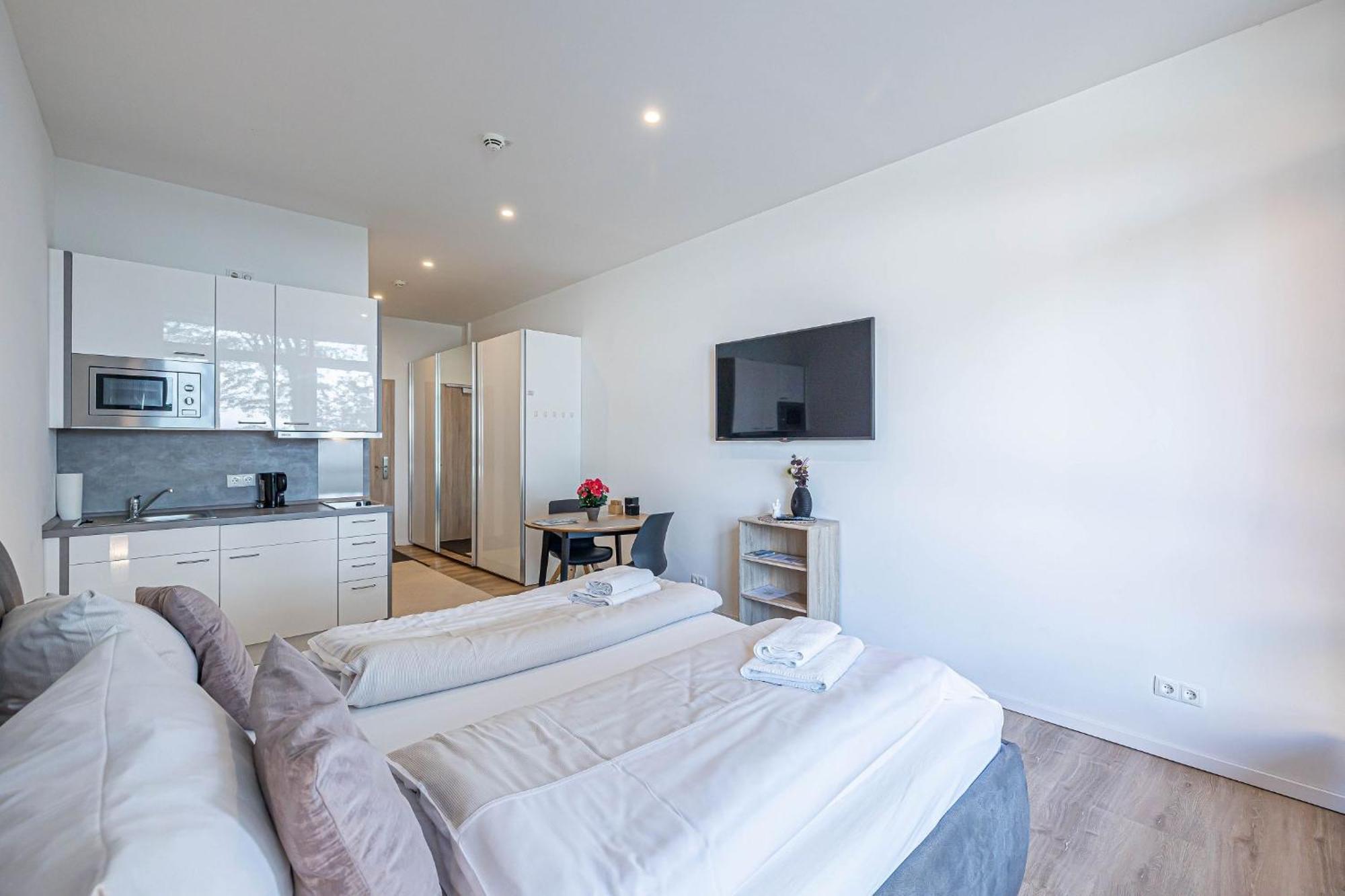 Fewo1846 Intermar - Leichte Brise - Modernes Studioapartment Mit Meerblick グリュックスブルク エクステリア 写真