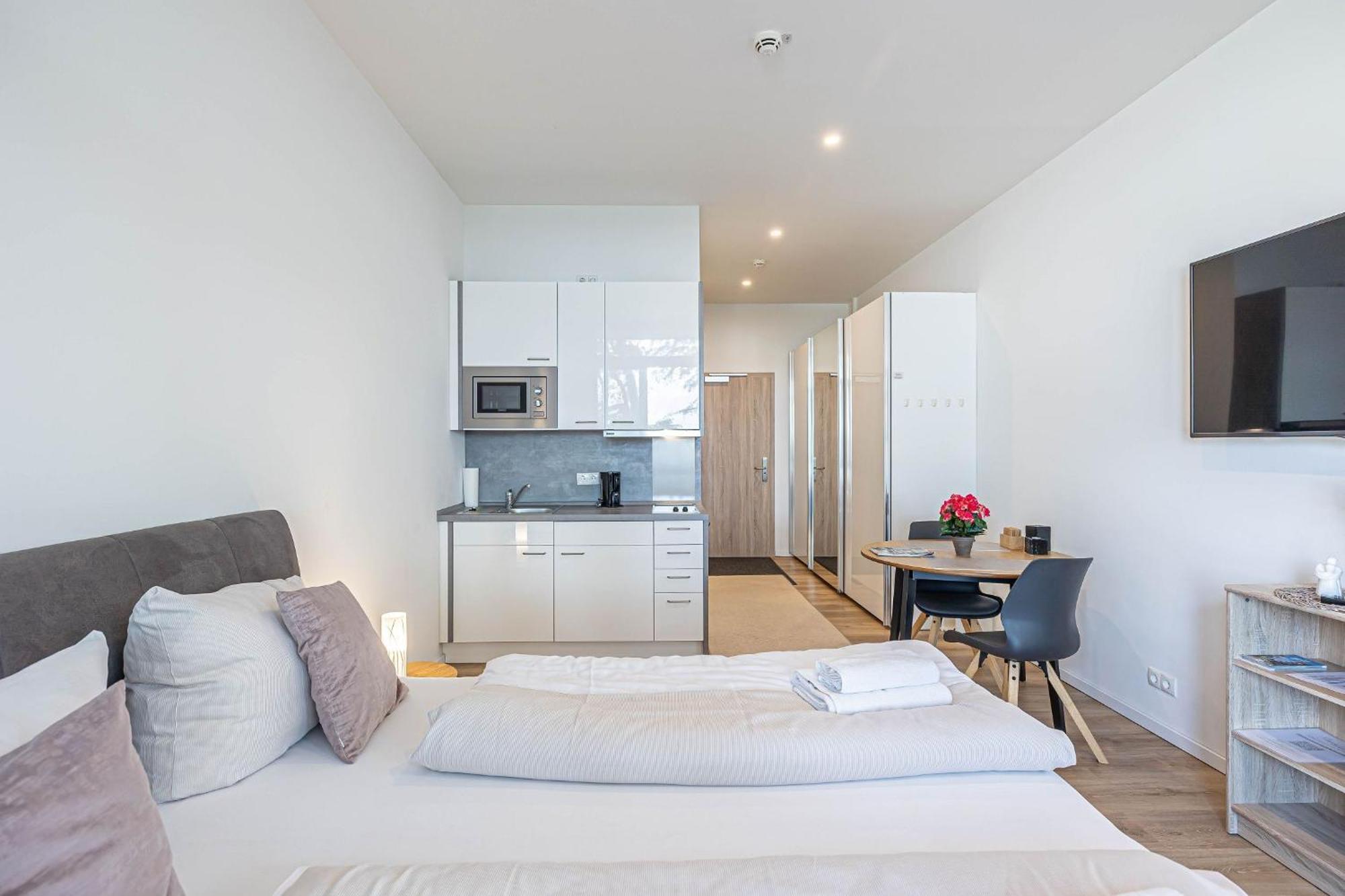Fewo1846 Intermar - Leichte Brise - Modernes Studioapartment Mit Meerblick グリュックスブルク エクステリア 写真